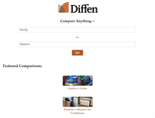 Tablet Screenshot of diffen.com